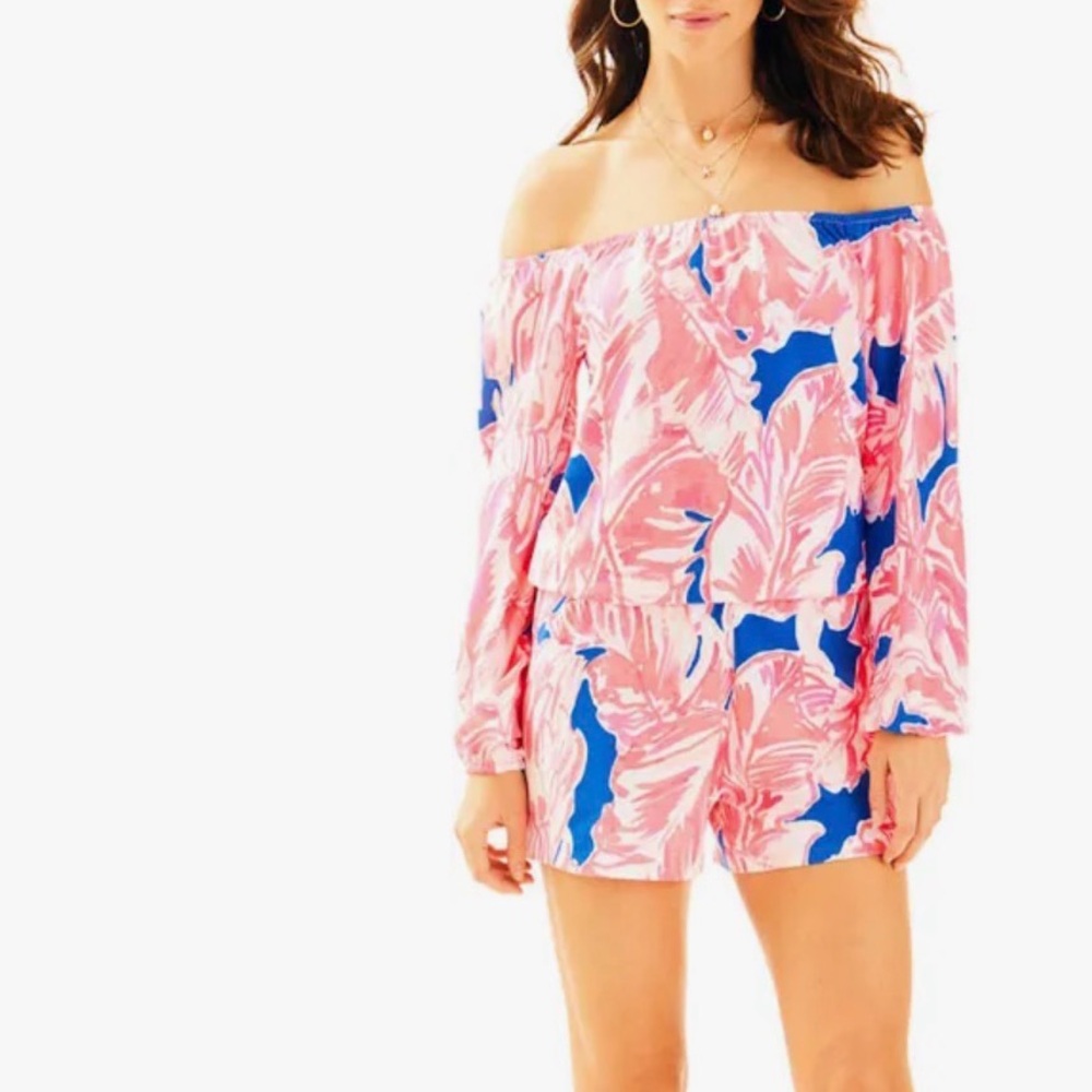 Lilly Pulitzer Pink and Blue romper